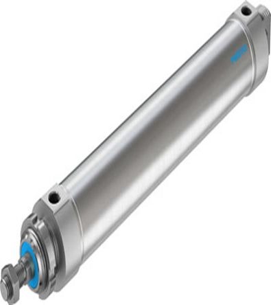 Festo Pneumatic Roundline Cylinder - 196019, 63mm Bore, 320mm Stroke, DSNU Series, Double Acting [DSNU-63-320-P-A]; 273-7648