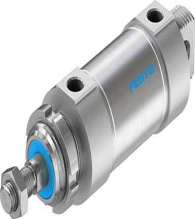 Festo Pneumatic Piston Rod Cylinder - 559326, 63mm Bore, 40mm Stroke, DSNU Series, Double Acting [DSNU-63-40-PPS-A]; 273-7650