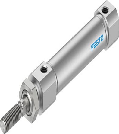 Festo Pneumatic Piston Rod Cylinder - 5211905, 12mm Bore, 80mm Stroke, DSNU Series, Double Acting [DSNU-S-12-80-P-A-MQ]; 273-7663