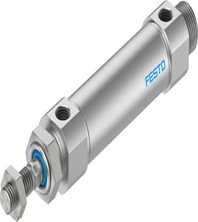 Festo Pneumatic Roundline Cylinder - 5228458, 25mm Bore, 100mm Stroke, DSNU Series, Double Acting [DSNU-S-25-100-PPS-A-MX]; 273-7711