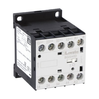 Lovato Auxiliary Contact, 4 Contact, 4NO, DIN, BG00 BG00 [11BG0040D220]; 273-8584