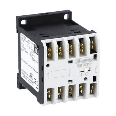 Lovato Control Relay 1NC, 3NO, 24 V, 4P, BGF00 [11BGF0031D024]; 273-8720