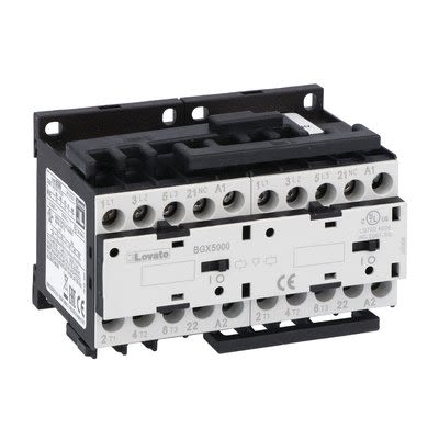 Lovato BGR09 Reversing Contactor, 230 V ac Coil, 3-Pole, 9 A, 5 kW, 1NC, 690 V [11BGR0901A23060]; 273-8857