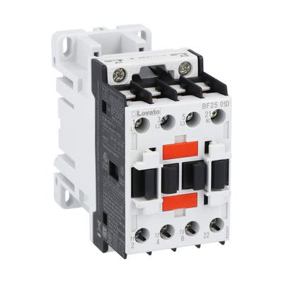 Lovato BF25 Contactor, 125 V dc Coil, 3-Pole, 25 A, 36 kW, 1NC, 690 V [BF2501D125]; 273-8901