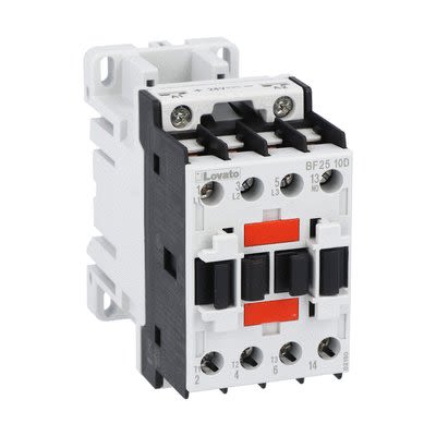 Lovato BF25 Contactor, 60 V Coil, 3-Pole, 25 A, 11 kW, 1NO, 690 V [BF2510D060]; 273-8912