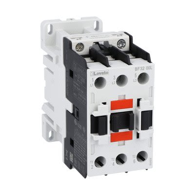Lovato BF32 Contactor, 48 V Coil, 3-Pole, 32 A, 22 kW, 690 V [BF3200L048]; 273-8980