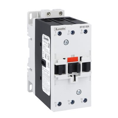 Lovato BF40 Contactor, 48 V ac Coil, 3-Pole, 40 A, 30 kW, 690 V [BF4000A57560]; 273-9031