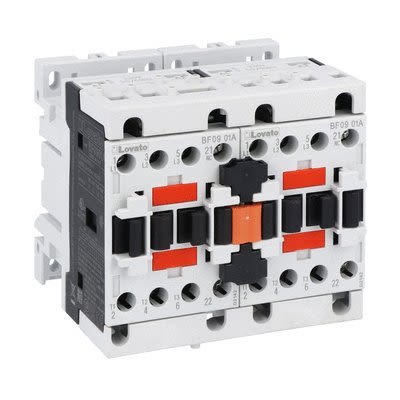 Lovato BFA009 Contactor, 110 V ac Coil, 3-Pole, 9 A, 7.2 kW, 690 V [BFA00942110]; 273-9122