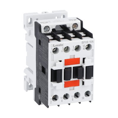 Lovato BF09 Contactor, 220 V ac Coil, 3-Pole, 9 A, 27 kW, 1NO, 690 V [BF0910A22060]; 273-9302