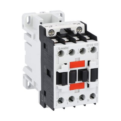 Lovato BF09 Contactor, 60 V Coil, 3-Pole, 9 A, 7.5 kW, 1NO, 690 V [BF0910D060]; 273-9307