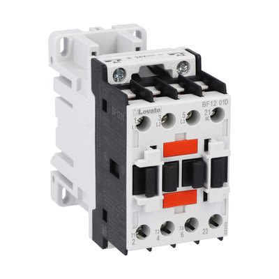 Lovato BF12 Contactor, 60 V dc Coil, 3-Pole, 12 A, 32 kW, 1NC, 690 V [BF1201D060]; 273-9356