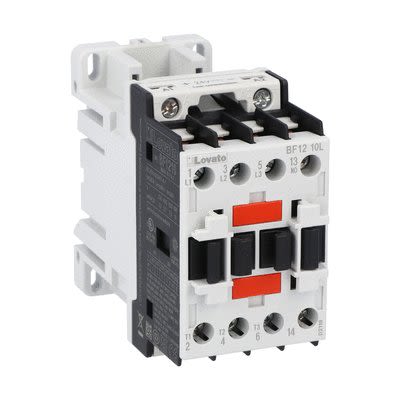 Lovato BF12 Contactor, 48 V Coil, 3-Pole, 12 A, 10 kW, 1NO, 690 V [BF1210L048]; 273-9373