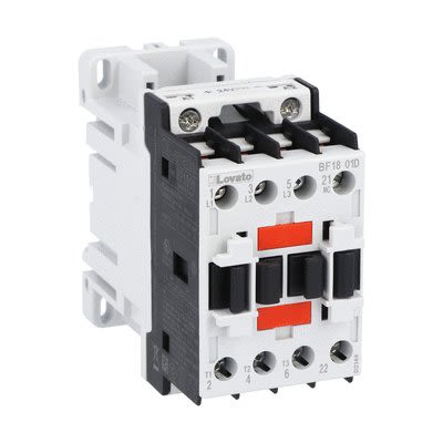 Lovato BF18 Contactor, 60 V Coil, 3-Pole, 18 A, 10 kW, 1NC, 690 V [BF1801D060]; 273-9406