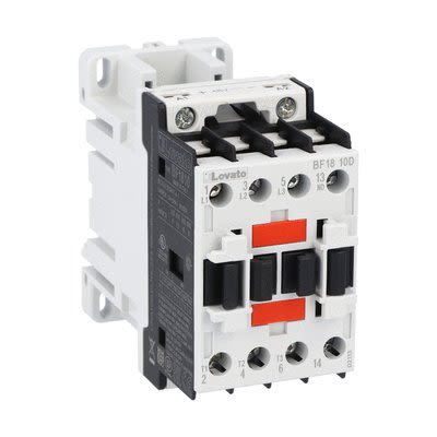 Lovato BF18 Contactor, 220 V dc Coil, 3-Pole, 18 A, 36 kW, 1NO, 690 V [BF1810D220]; 273-9423