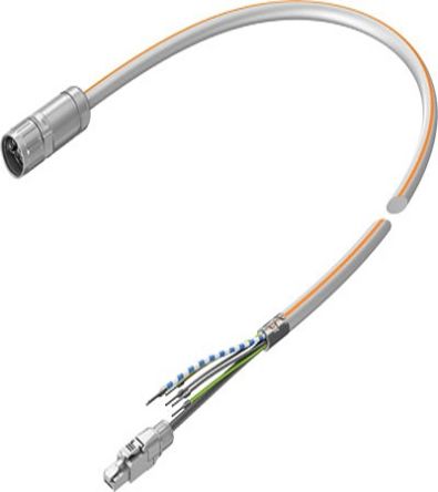 Festo NEBM Series Cable, 7.5m Length, 0 → 850 V dc,5251376 [NEBM-M23G15-EH-7.5-Q7N-R3LEG14]; 273-9640