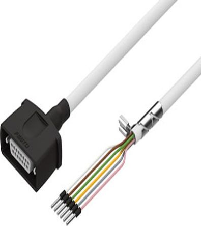 Festo NEBM Series Cable, 1.5m Length, 0 → 72 V dc,1450834 [NEBM-S1G15-E-1.5-Q7-LE6]; 273-9641