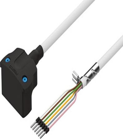 Festo NEBM Series Cable, 7m Length, 0 → 72 V dc,1450946 [NEBM-S1W15-E-7-Q7-LE6]; 273-9654
