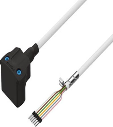 Festo NEBM Series Cable, 1.5m Length, 0 → 72 V dc,1450736 [NEBM-S1W9-E-1.5-Q5-LE6]; 273-9655