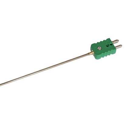 Electrotherm282 Type K Thermocouple 200mm Length, 3mm Diameter, 0°C → +1000°C [282-1K-3-0200S]; 274-0127