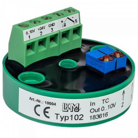 LKMelectronic LKM Temperature Transmitter Type K Input, 15 → 26 V ac [LKM102/K3]; 274-0275