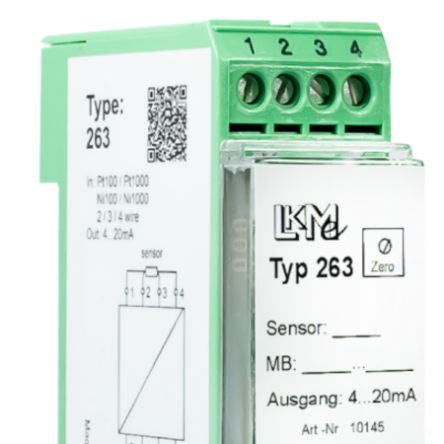LKMelectronic LKM Temperature Transmitter Resistance Input, 9 → 35 V dc [LKM263]; 274-0308
