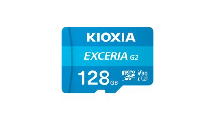 KIOXIA 128 GB MicroSDXC Micro SD Card, U3 [LMEX2L128GG2]; 274-0341