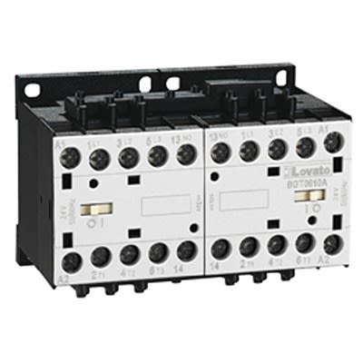 Lovato BGT12 Reversing Contactor, 125 V dc Coil, 3-Pole, 12 A, 5.7 kW, 1NO, 690 V [11BGT1210D125]; 274-0479