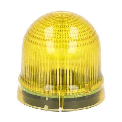 Lovato 8LB6S Series Yellow Sounder Beacon, 24 V ac/dc, IP54, 80dB at 1 Metre [8LB6S2B5]; 274-0589