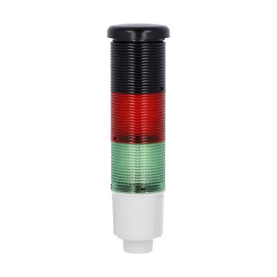 Lovato 8TL4 Series Green, Red Electronic Sounder Signal Tower, 2 Lights, 24 V dc, Built-In [8LT4K03BG]; 274-0593