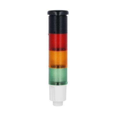 Lovato 8TL4 Series Green, Orange, Red Electronic Sounder Signal Tower, 3 Lights, 24 V dc, Built-In [8LT4K05BG]; 274-0595