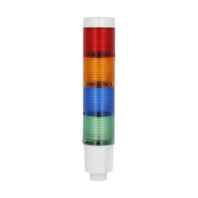 Lovato 8TL4 Series Blue, Green, Orange, Red Signal Tower, 4 Lights, 24 V dc, Built-In [8LT4K06BG]; 274-0596