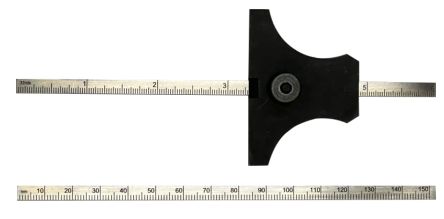 RS PRO 134mm Imperial, Metric Depth Gauge, Steel, 47g [0]; 274-1082
