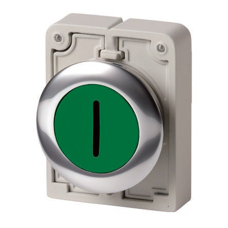 Eaton RMQ Titan M30 Series Push Button, Momentary, 30.5mm Cutout, IP66, IP67, IP69K [182931 M30C-FDR-G-X1]; 274-1130