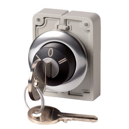Eaton IP64 Keylock Switch 3-Way Ronis-Key [187099 M30C-FWRS3-RS-A1]; 274-1174
