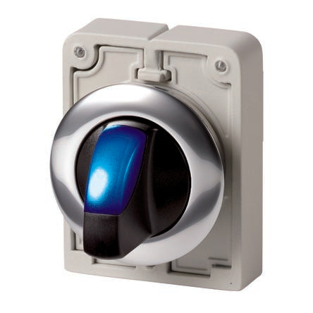 Eaton Toggle Selector Switch - 30mm Cutout Diameter, Illuminated 3 Positions [187131 M30C-FWRLK3-B]; 274-1187