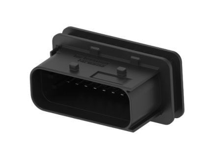 TE Connectivity 1-23695 Series Straight Cable PCB Header, 18 Contact(s), 6 mm Pitch, 2 Row(s), Shrouded [1-2369516-1]; 274-3265