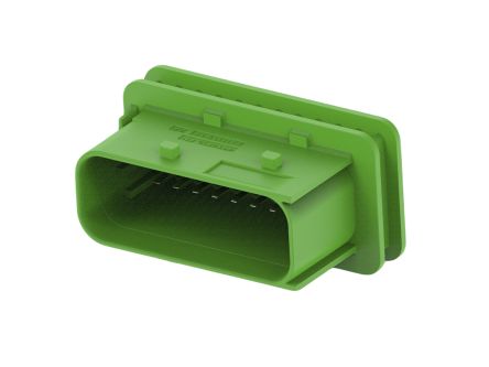 TE Connectivity 3-23695 Series Vertical Cable PCB Header, 18 Contact(s), 6 mm Pitch, 2 Row(s), Shrouded [3-2369516-1]; 274-3337
