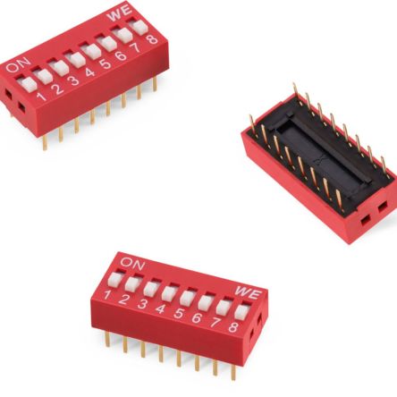 Wurth Elektronik 1 Way Through Hole DIP Switch SPST, Raised Actuator [418117270910]; 274-3351
