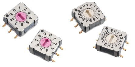 Wurth Elektronik WS-ROSV, 16 Position, BCD Rotary Switch, 150mA, SMT [428542320817]; 274-3381