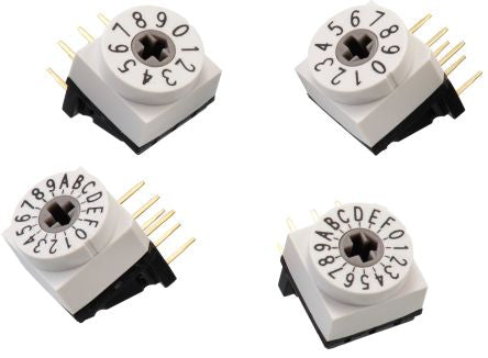 Wurth Elektronik WS-ROTU, 16 Position, BCD Rotary Switch, 150mA, THT [429427520916]; 274-3388