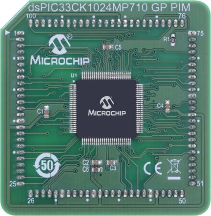 Microchip dsPIC33CK1024MP710 General Purpose Plug-In Module General Purpose Plug In Module Plug In Module EV74M01A [EV74M01A]; 274-4626