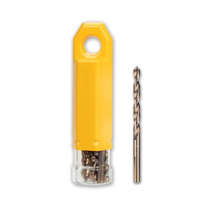 DeWALT 10-Piece Centre Drill Bit Set for Steel, 5mm Max, 5mm Min, HSS Bits [DT5547-QZ]; 274-4707