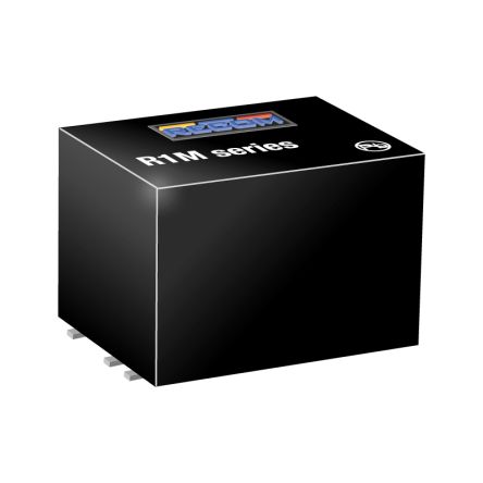 Recom R1M DC-DC Converter, 5V dc/ 200mA Output, 4.5 → 18 V dc, 9 → 36 V dc, 18 → 75 V dc Input, [R1M-4805S/SMD]; 274-5264