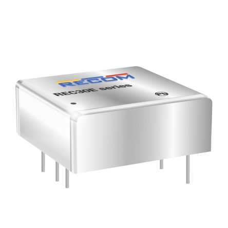 Recom REC30E-Z DC-DC Converter, 3.3V dc/ 7A Output, 9 → 36 V dc Input, 30W, Through Hole, +105°C Max Temp -40°C [REC30E-243.3SZ]; 274-5440