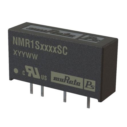 Murata Power Solutions NMR1 DC-DC Converter, 5V dc/ 200mA Output, 4.5 → 5.5 V dc Input, 1W, Through Hole, +115°C [NMR1S0505SC]; 274-5603