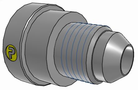 Parker Hydraulic Straight Threaded Reducer UNF 7/8-14 Female to UNF 1/2-20 Male, 10-5TRTXS [10-5TRTXS]; 274-5622