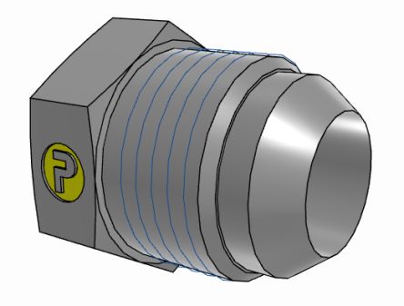 Parker Blanking Plug x 28mm [10PNMTXS]; 274-5653