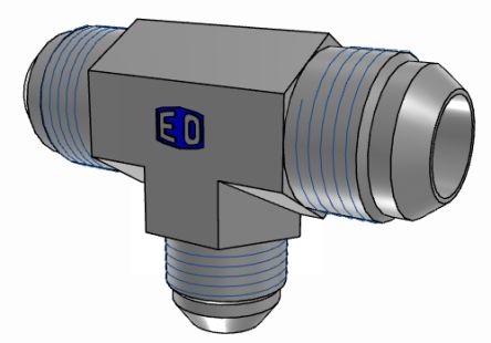 Parker Hydraulic Union Straight Threaded Adaptor UNF 1 1/16-12 Male to UNF 7/8-14 Male, 12-12-10JMTXS [12-12-10JMTXS]; 274-5663