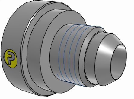 Parker Hydraulic Straight Threaded Reducer UNF 1 1/16-12 Female to UNF 9/16-18 Female, 12-6TRTXS [12-6TRTXS]; 274-5676