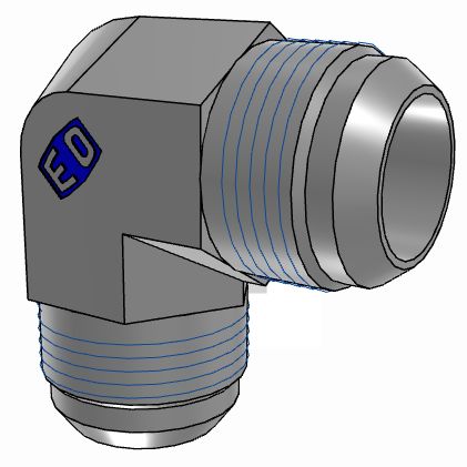 Parker Hydraulic Elbow Compression Tube Fitting UNF 1 5/16-12 Male to UNF 1 5/16-12 Male, 16EMTXS [16EMTXS]; 274-5741